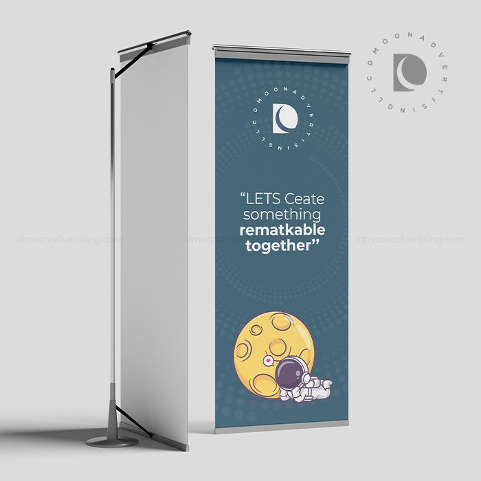L Banner Standee